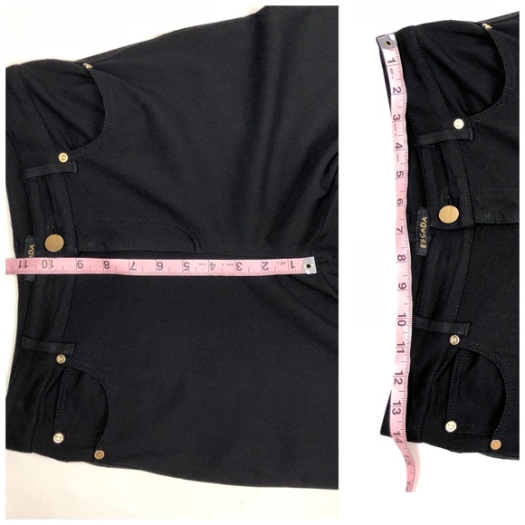 ESCADA Women's Black Viscose Blend Pants - Picture 6 of 8